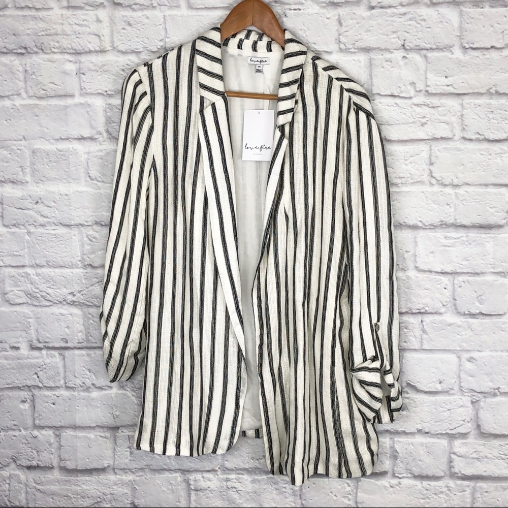 Nordstrom Love Fire Black & White Blazer